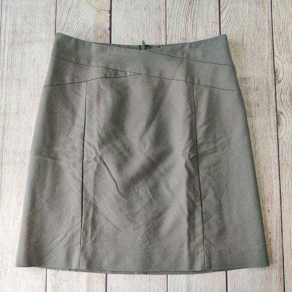 Banana Republic stretch crossover career A-line skirt sz 4 - Picture 4 of 7